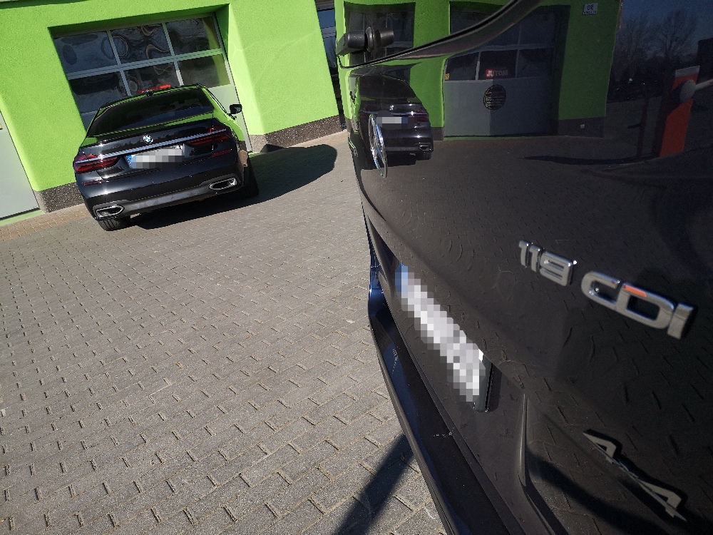 BMW 750d i Mercedes Vito na gwarancji w trakcie weryfikacji przed i po wykonaniu pakietów w technologii MyNano