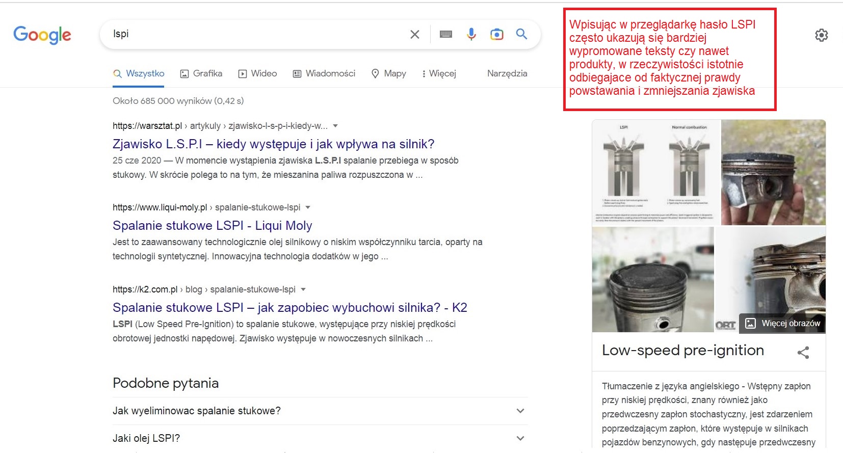 Google - hasło lspi 