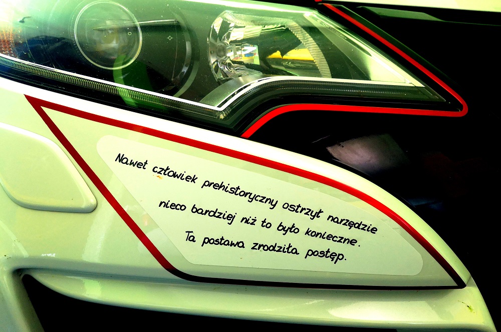 Wiele mówiące motto umieścił na swoim samochodzie Honda Civic Pan Jerzy z Gdańska i kierując się nim skorzystał z indywidualnego pakietu Power Economy Performance 