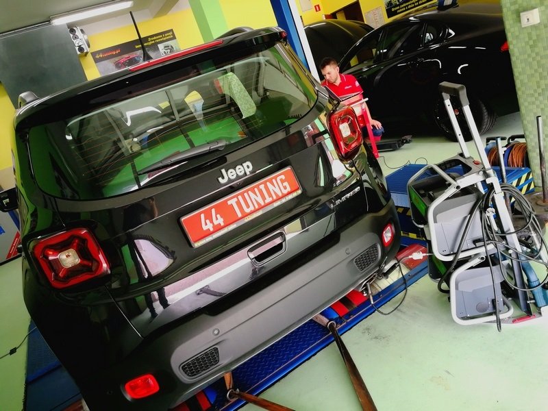 Jeep Renegate 1.3 Fly Turbo 150 KM pomiary emisji spalin podczas diagnostyki obciążeniowej nasilenia negatywnych zjawisk jak LSPI