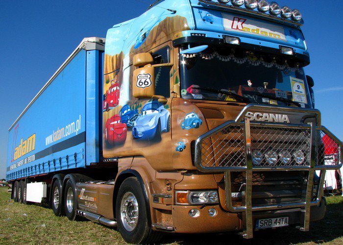 Scania z firmy Kadam po tuningu u nas na wystawie Master Truck 2011